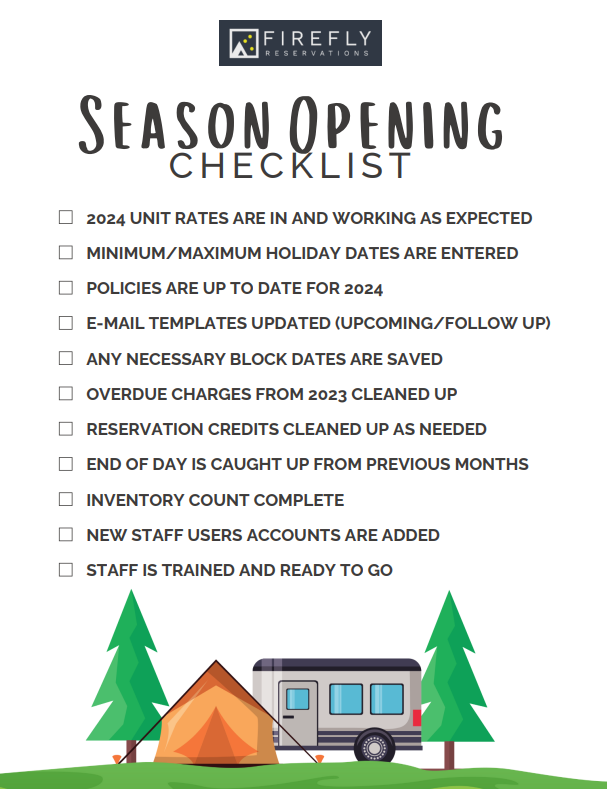 Season Checklist