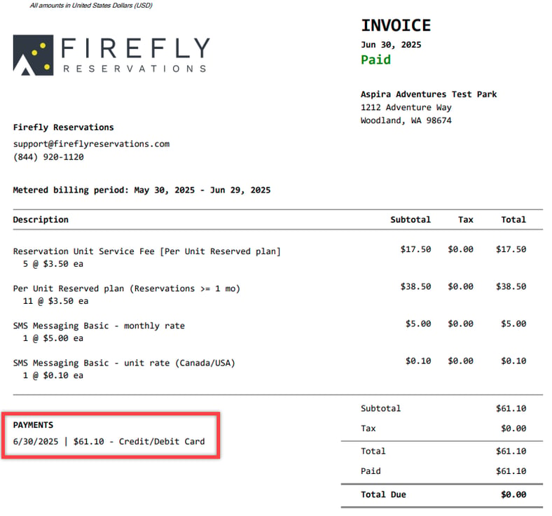 How do I find my Invoice from Firefly?