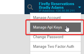 Manage API keys in BASYS